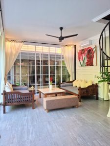 Villa modern 4 kamar tidur siap huni di Mumak, Umalas, menawarkan suasana nyaman dan desain elegan u.