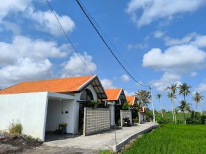 Villa disewakan tahunan di Seseg Munggu, dekat Canggu, menawarkan 2 kamar tidur dalam suasana tenang.